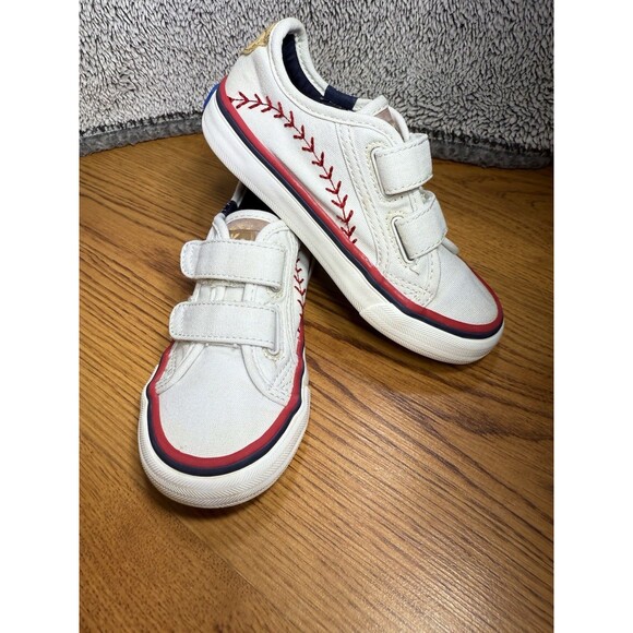 Keds Double Up Pennant Hook & Loop Sneaker Size 9M Toddler Kids Baseball Unisex - Picture 1 of 15